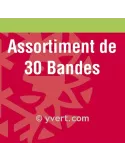 Assortiment de 30 bandes simple soudure (Fond noir)