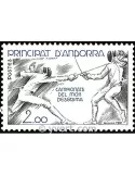 n° 296 -  Timbre Andorre Poste