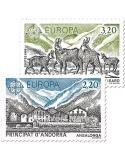 n° 348/349 -  Timbre Andorre Poste
