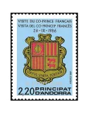 n° 355 -  Timbre Andorre Poste