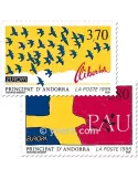 n° 457/458 -  Timbre Andorre Poste