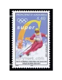 n° 498 -  Timbre Andorre Poste