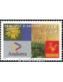 n° 536 -  Timbre Andorre Poste