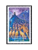 n° 595 -  Timbre Andorre Poste
