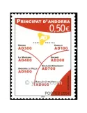 n° 601 -  Timbre Andorre Poste