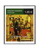 n° 672 -  Timbre Andorre Poste