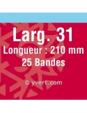 Bandes simple soudure - 31mm (Fond noir)