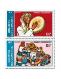 n° 104A/104B -  Timbre Comores Poste