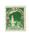 n° 1/2 -  Timbre Comores Taxe