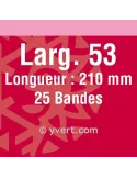 Bandes simple soudure - 53mm (Fond noir)