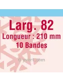 Bandes simple soudure - 82mm (Fond transparent)