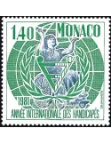 n° 1276 -  Timbre Monaco Poste