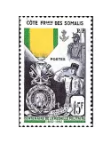 n° 284 -  Timbre Cote des Somalis Poste