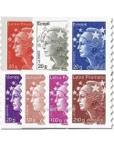 n° 590/596 -  Timbre France Autoadhésifs