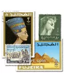 ART EGYPTIEN : pochette de 25 timbres (Oblitérés)