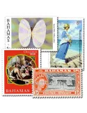 BAHAMAS : pochette de 25 timbres (Oblitérés)