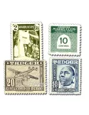 MAROC ESPAGNOL : pochette de 50 timbres (Oblitérés)