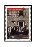 n° 744 -Timbre Andorre Poste