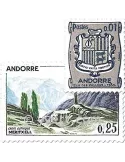 n° 153A/164 -  Timbre Andorre Poste