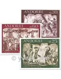 n° 191/193 -  Timbre Andorre Poste