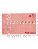 n° 212/213 -  Timbre Andorre Poste