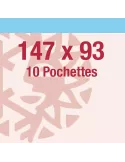 Pochettes double soudure - Lxh:140x85 mm (Fond transparent)