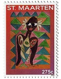 n° 353 - Timbre SAINT-MARTIN Poste
