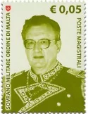 n° 1306 - Timbre ORDRE de MALTE Poste