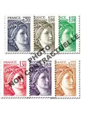 n° 2056b/2061b (GOMME TROPICALE) -  Timbre France Poste
