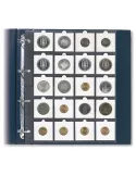 FEUILLES COMPACT A4 (20 CASES POUR ETUIS MONNAIES: 50x50mm) - SAFE® (x5)