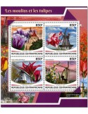 n° 5257/5260 - Timbre CENTRAFRIQUE Poste