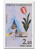 n° 389/390 - Timbre TURQUIE Service