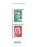 n° 1528 - Timbre France Carnets Divers (Marianne de Gandon et Marianne l´Engagée)