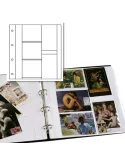Recharges ALBUM CP LUXE : 3 cases horizontales + 2 verticales (Cartes Postales modernes)
