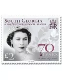 n° 784/785 - Timbre GEORGIE DU SUD Poste
