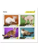 n° 7395/7398  - Timbre SAINT-THOMAS ET PRINCE Poste