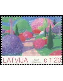 n° 1141 - Timbre LETTONIE Poste