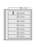 FEUILLES SPECIAL DUAL 617 : 7 BANDES (FOND TRANSPARENT - PAR 5) - SAFE®