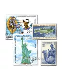MAURITANIE : pochette de 200 timbres (Oblitérés)