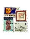 JERSEY : pochette de 25 timbres (Oblitérés)
