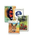 AUSTRALIE : pochette de 200 timbres (Oblitérés)