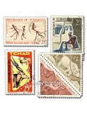 TCHAD : Pochette de 300 timbres (Oblitérés)