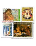 RELIGION : pochette de 100 timbres (Oblitérés)