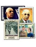DE GAULLE : pochette de  100 timbres (Oblitérés)